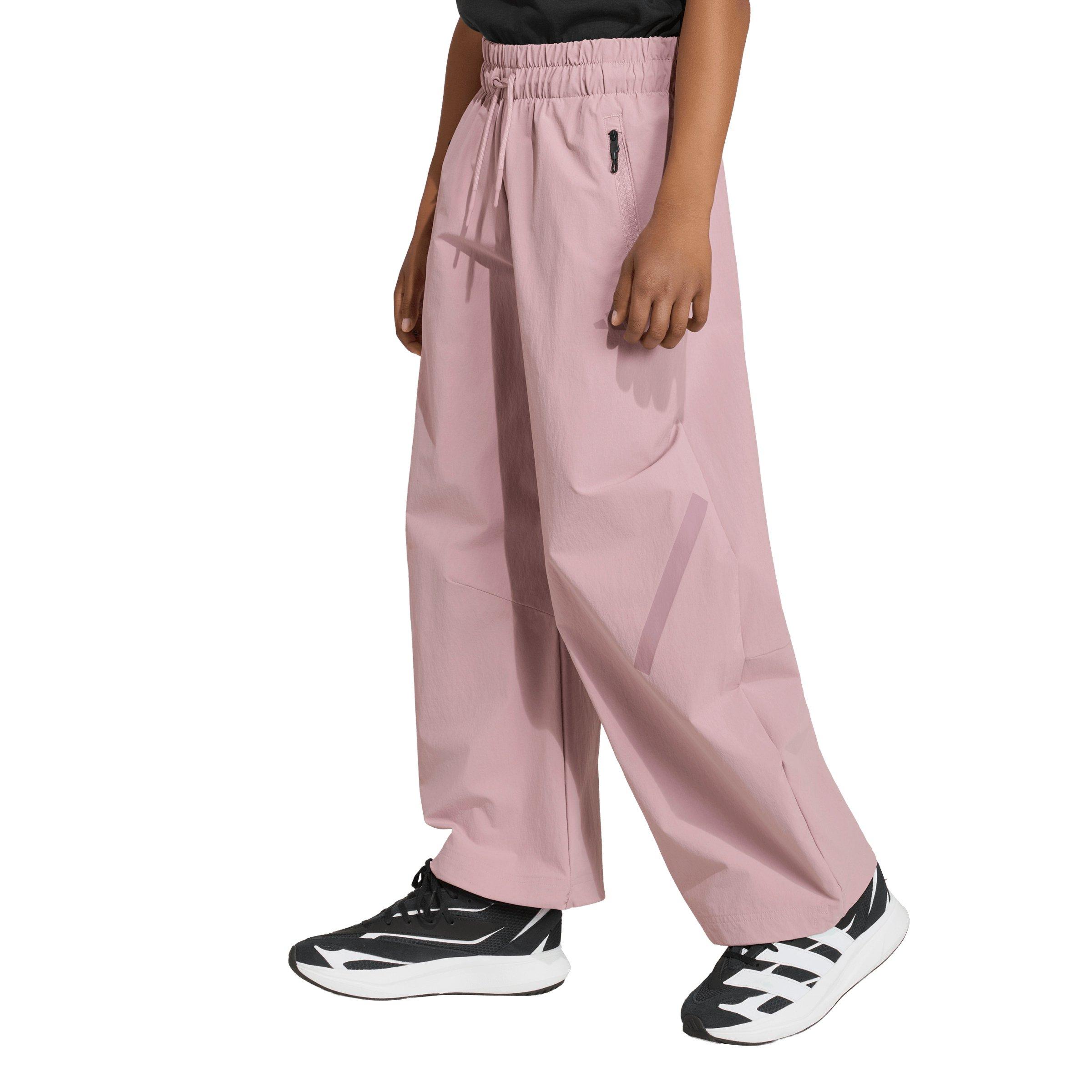 adidas Big Girls' Z.N.E. Woven Travel Pants - Mauve - MAUVE